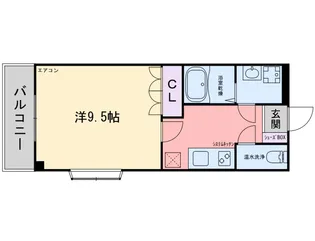 ハーモニーハイツM【1階】の間取り
