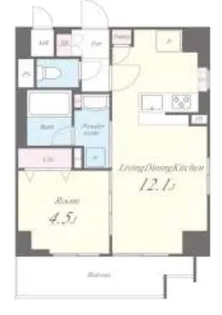 Arome梅田【2階】の間取り