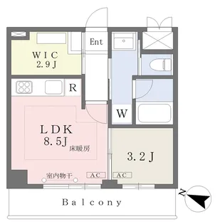 グリーンヒルズ南大塚【5階】の間取り