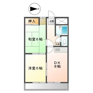 コーポラス須賀【2階】の間取り