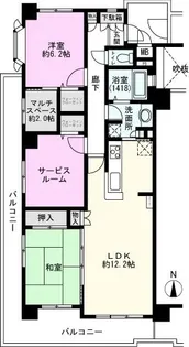 ライフピア草加氷川町プライムステージ【3階】の間取り