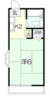 ル アベニール 十二天【1階】の間取り