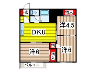 メゾンブランシェ川口【1階】の間取り