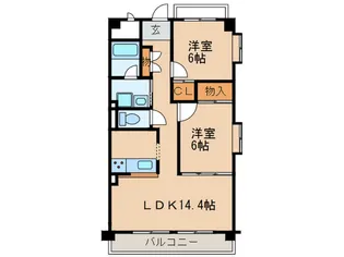 レージュII神領【2階】の間取り