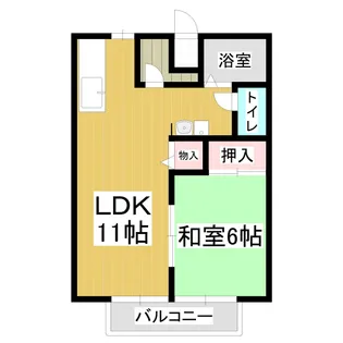 ビブロハイツ【2階】の間取り