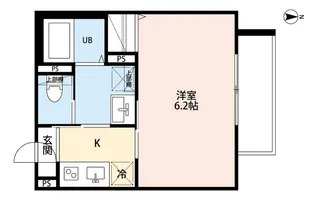 RH NISHIOMIYA【3階】の間取り