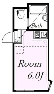 ユナイト石川町ジョルジーニョ【1階】の間取り
