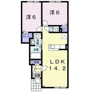 BM ゴルディロックスI【1階】の間取り
