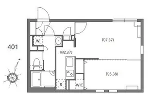 ザハウス中野坂上II【4階】の間取り