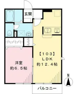 エルメゾンソレイユ【1階】の間取り