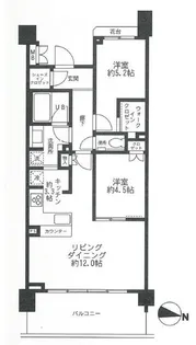 マジェスティハウス新宿御苑パークナード【2階】の間取り