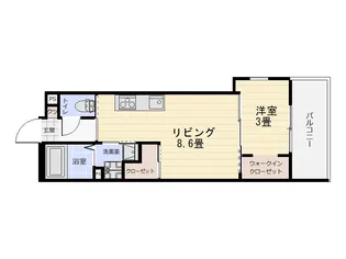 PlainCiel憬(プレーンシエルケイ)【5階】の間取り