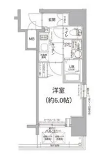 エスリード難波ザ・プレミア【9階】の間取り