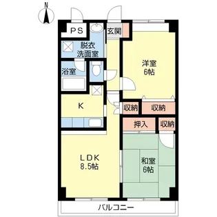 グリュック鹿浜(東京優良民間賃貸)【1階】の間取り