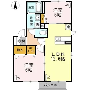 シャリテ A【1階】の間取り