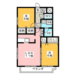 アフィニス【4階】の間取り