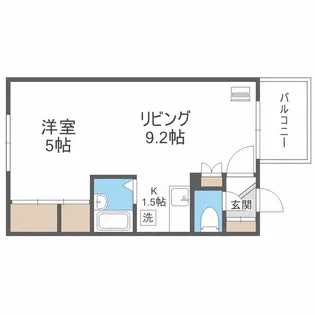 HARAX山鼻C号棟【4階】の間取り