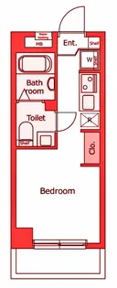 スタイリオフィット新綱島【5階】の間取り