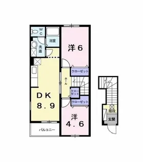 メーリーウィンドII【2階】の間取り