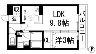 アゼリア・プロムナード【1階】の間取り
