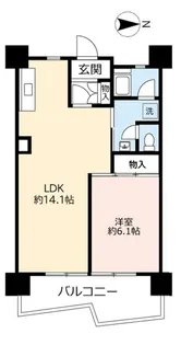 UR武庫川【9階】の間取り