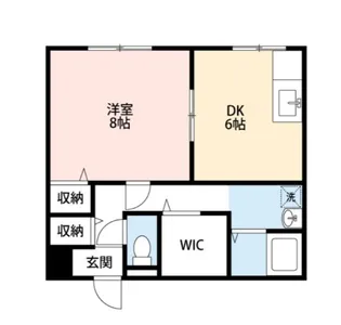 ジョイクレア【1階】の間取り