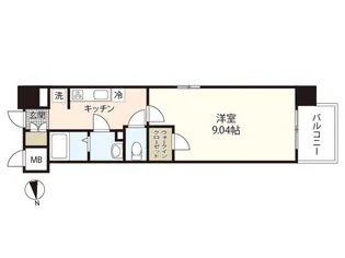 第32友建ビル【3階】の間取り