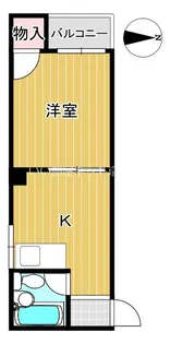 南森町第二ロイヤルハイツ【5階】の間取り