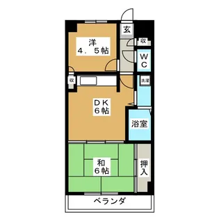 ロイヤルコート東戸塚【4階】の間取り