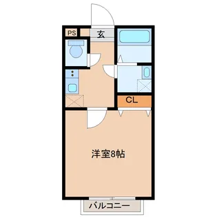 グリュックスハイム萩野町【1階】の間取り