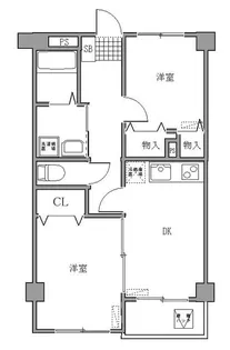 グラシアリノ町屋【1階】の間取り