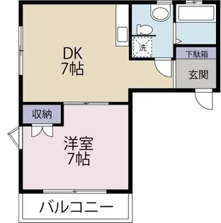 ファインハイツ井上【1階】の間取り