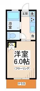ルーブル仙川【1階】の間取り