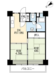 UR東門司一丁目【11階】の間取り
