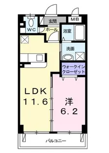 リヴィエール華【4階】の間取り