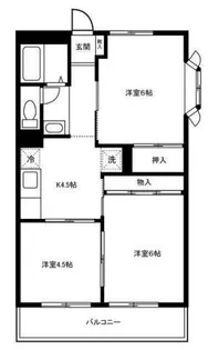 セントラルハイツいちのえ【1階】の間取り