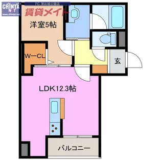 シャーメゾンボスコルーチェ【2階】の間取り