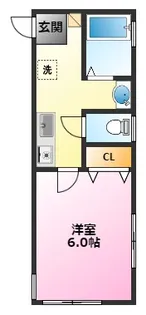 シュノンソー元住吉【1階】の間取り