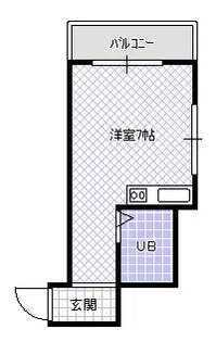 ウチダマンション【2階】の間取り