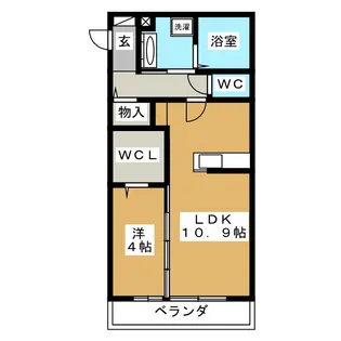 クレール渚 S【1階】の間取り