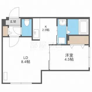 ブランシャールパークフォレスト【1階】の間取り