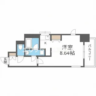 アーデン西天満【9階】の間取り
