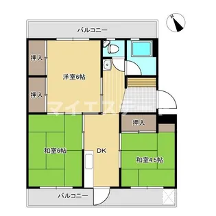 太田郷ハイツB【2階】の間取り