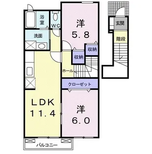 サン ノーブル【2階】の間取り