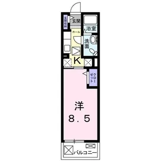 クレアール野瀬B【1階】の間取り