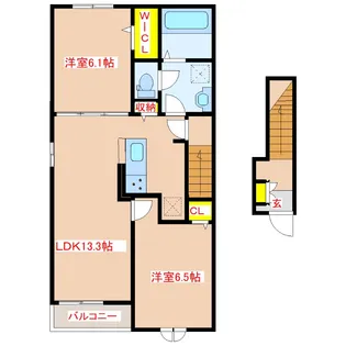 CFメゾン【2階】の間取り