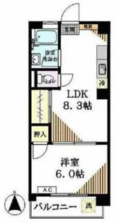 ハルナコーポ【2階】の間取り