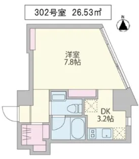 クーカイ・テラス恵比寿【3階】の間取り