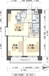 ヴィンテージ北山【5階】の間取り