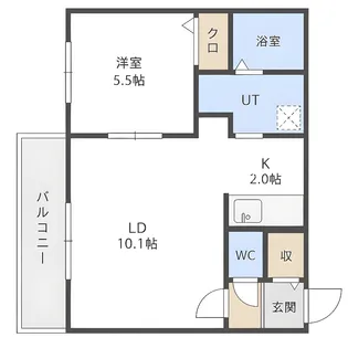ラ メール【3階】の間取り
